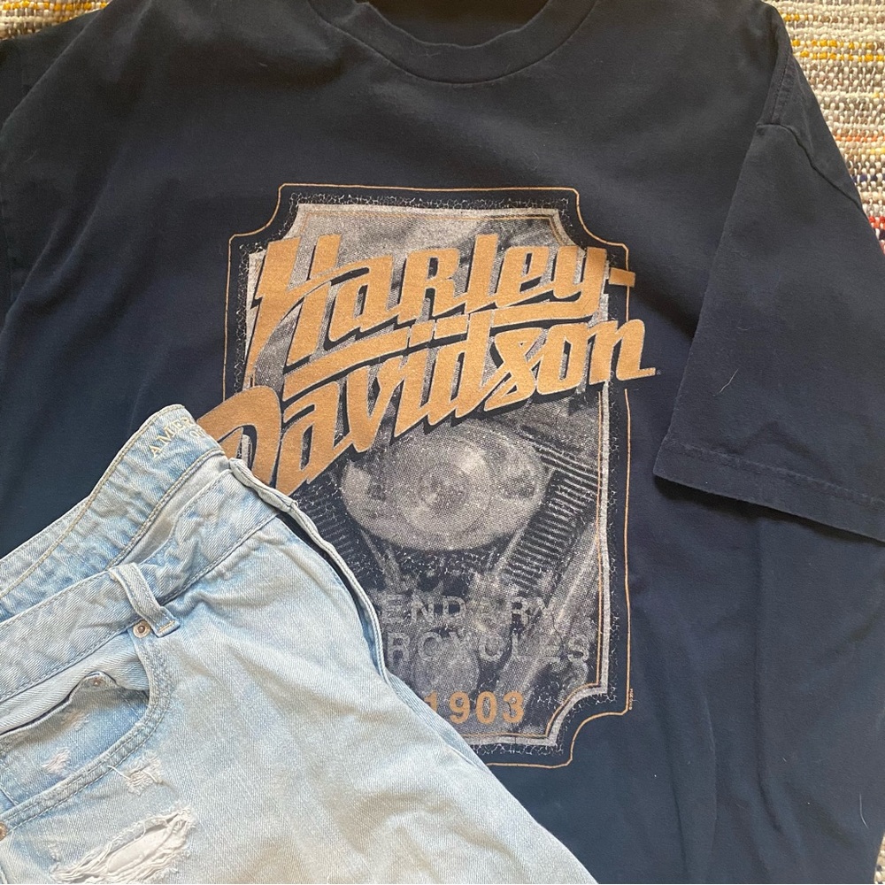 Navy Harley Davidson Tee